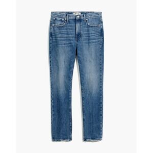Madewell High Rise Slim Boyjean 27 Medium Wash Denim Slim Straight Vintage Feel